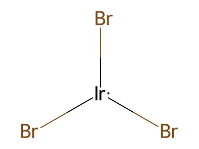 Iridium bromide (IrBr3) structure