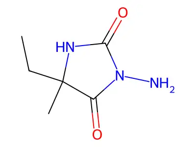 3-Amino-5-ethyl-5-methylimidazolidine-2,4-dione structure
