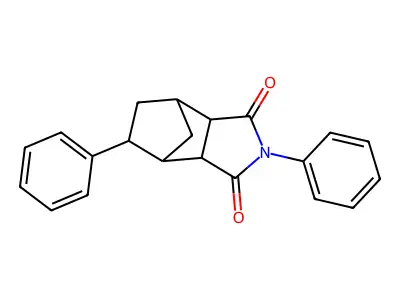 2,5-diphenylhexahydro-1H-4,7-methanoisoindole-1,3(2H)-dione structure