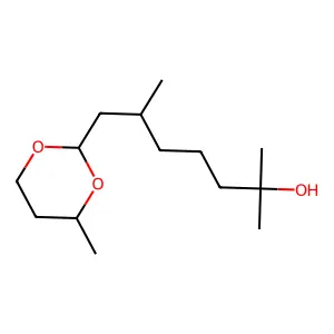 2,6-Dimethyl-7-(4-methyl-1,3-dioxan-2-yl)heptan-2-ol structure