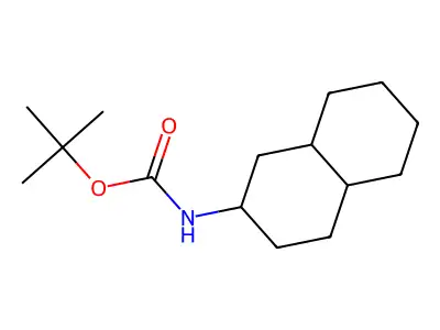 tert-butyl N-decalin-2-ylcarbamate structure