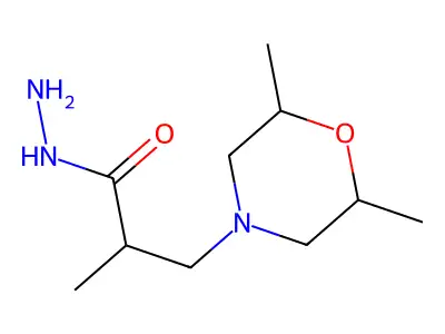 3-(2,6-Dimethylmorpholin-4-yl)-2-methylpropanehydrazide structure