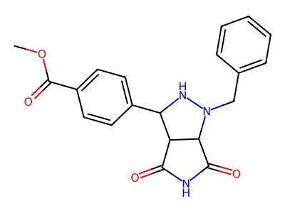 Methyl 4-(1-benzyl-4,6-dioxooctahydropyrrolo[3,4-c]pyrazol-3-yl)benzoate structure