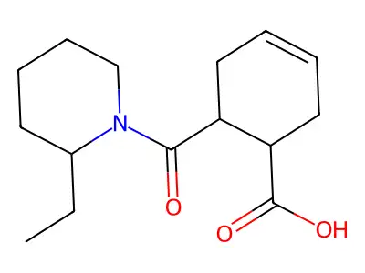 6-(2-ethylpiperidine-1-carbonyl)cyclohex-3-ene-1-carboxylic Acid structure