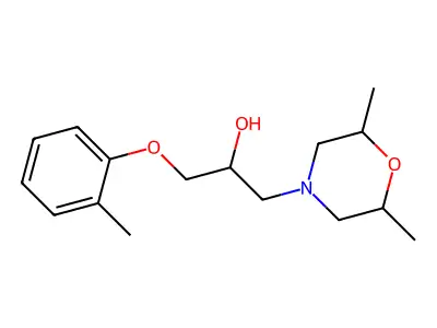 1-(2,6-Dimethylmorpholin-4-yl)-3-(2-methylphenoxy)propan-2-ol structure