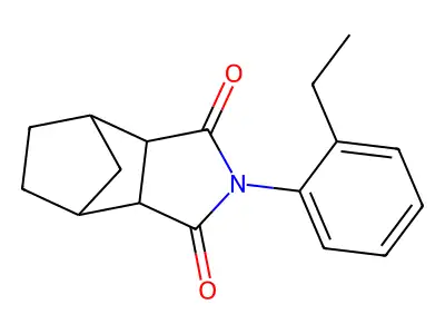 2-(2-ethylphenyl)hexahydro-1H-4,7-methanoisoindole-1,3(2H)-dione structure