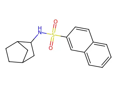 N-(bicyclo[2.2.1]hept-2-yl)naphthalene-2-sulfonamide structure
