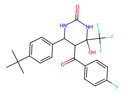 C22H22F4N2O3 structure