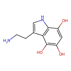 3-(2-Aminoethyl)-1H-indole-4,5,7-triol structure