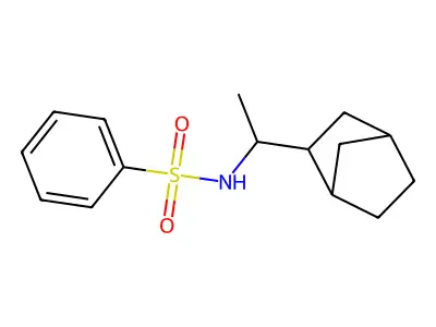 N-(1-bicyclo[2.2.1]hept-2-ylethyl)benzenesulfonamide structure