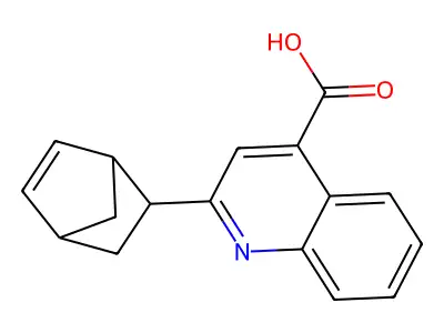2-Bicyclo[2.2.1]hept-5-en-2-ylquinoline-4-carboxylic acid structure