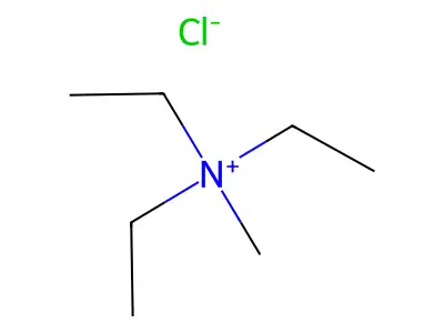 Triethylmethylammonium chloride structure