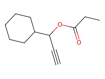 1-Cyclohexylprop-2-yn-1-yl propanoate structure