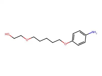 Ethanol, 2-(5-(p-aminophenoxy)pentyloxy)- structure
