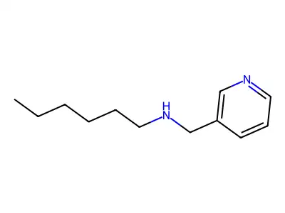 N-(pyridin-3-ylmethyl)hexan-1-amine structure