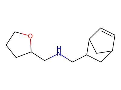 Bicyclo[2.2.1]hept-5-en-2-ylmethyl-(tetrahydro-furan-2-ylmethyl)-amine structure