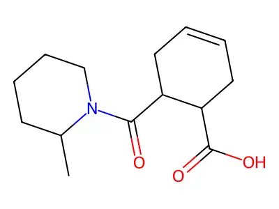 6-(2-methylpiperidine-1-carbonyl)cyclohex-3-ene-1-carboxylic Acid structure