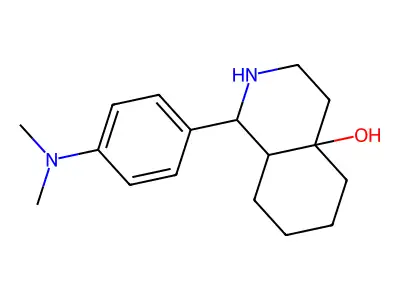 1-[4-(dimethylamino)phenyl]octahydroisoquinolin-4a(2H)-ol structure