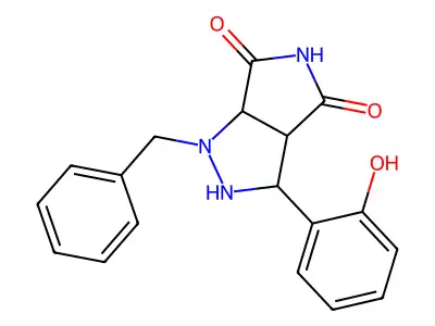 1-benzyl-3-(2-hydroxyphenyl)tetrahydropyrrolo[3,4-c]pyrazole-4,6(2H,5H)-dione structure