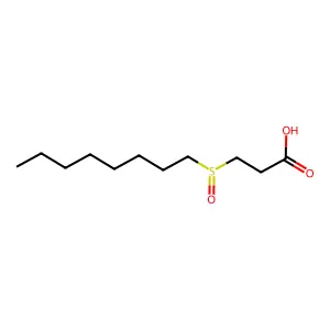 3-(Octylsulfinyl)propanoic acid structure