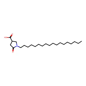 1-Octadecyl-5-oxopyrrolidine-3-carboxylic acid structure