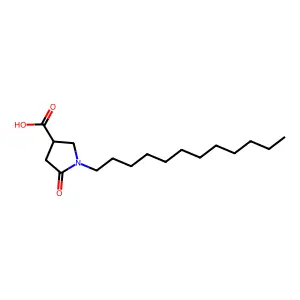 1-Dodecyl-5-oxopyrrolidine-3-carboxylic acid structure
