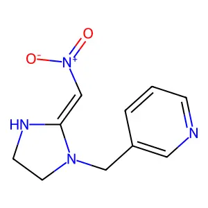 3-[[2-(Nitromethylene)-1-imidazolidinyl]methyl]pyridine structure