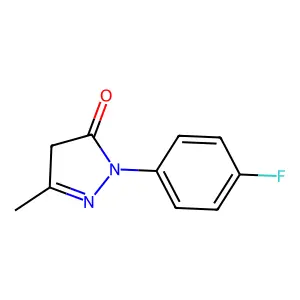 1-(4-fluorophenyl)-3-methyl-4,5-dihydro-1H-pyrazol-5-one structure