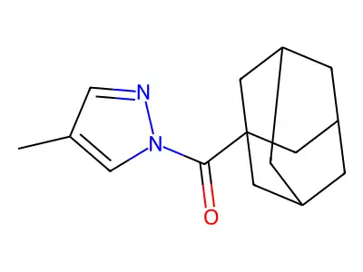 1-Adamantyl-(4-methylpyrazol-1-yl)methanone structure