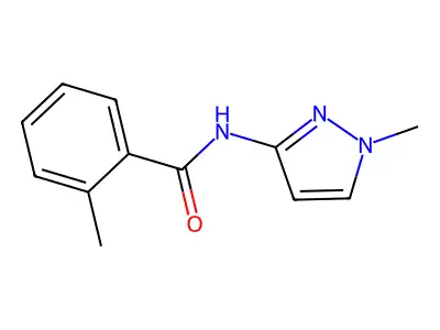 2-methyl-N-(1-methyl-1H-pyrazol-3-yl)benzamide structure