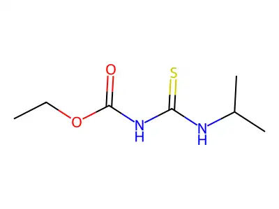 Carbamic acid, (((1-methylethyl)amino)thioxomethyl)-, ethyl ester structure