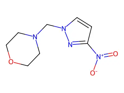 4-[(3-Nitropyrazol-1-yl)methyl]morpholine structure