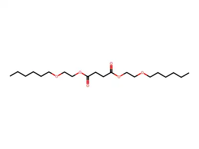 Succinic acid, bis(2-(hexyloxy)ethyl) ester structure