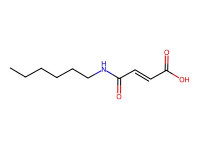 3-(hexylcarbamoyl)prop-2-enoic Acid structure