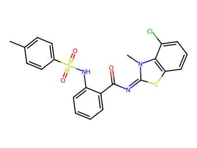 (Z)-N-(4-chloro-3-methylbenzo[d]thiazol-2(3H)-ylidene)-2-(4-methylphenylsulfonamido)benzamide structure