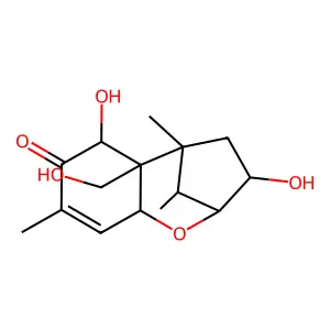 Trichothec-9-en-8-one, 3,7,15-trihydroxy-, (3alpha)- structure