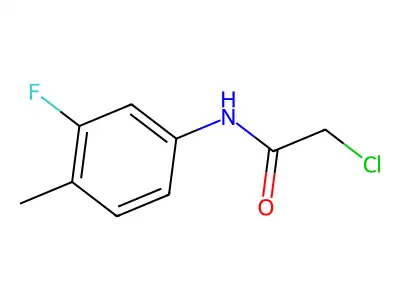 2-chloro-N-(3-fluoro-4-methylphenyl)acetamide structure