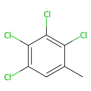 1,2,3,4-Tetrachloro-5-methylbenzene structure