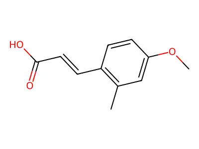 3-(4-methoxy-2-methyl-phenyl)prop-2-enoic Acid structure