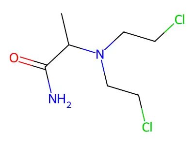 Propionamide, 2-(bis(2-chloroethyl)amino)- structure