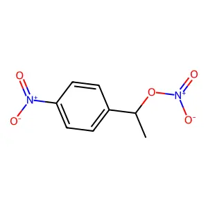 Benzyl alcohol, alpha-methyl-p-nitro-, nitrate (ester) structure