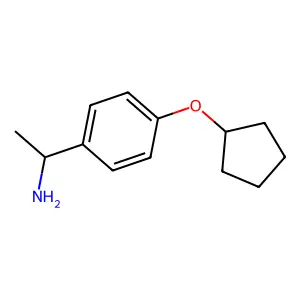 p-(Cyclopentyloxy)-alpha-methylbenzylamine structure