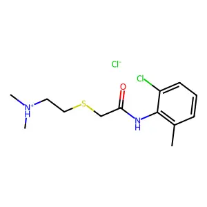 o-Acetotoluidide, 6'-chloro-2-(2-(dimethylamino)ethylthio)-, hydrochloride structure