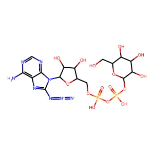 8-Azidoadenosine diphosphate glucose structure