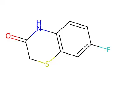 2H-1,4-Benzothiazin-3(4H)-one, 7-fluoro- structure