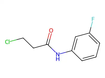 3-chloro-N-(3-fluorophenyl)propanamide structure