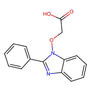 2-[(2-phenyl-1H-1,3-benzimidazol-1-yl)oxy]acetic acid structure