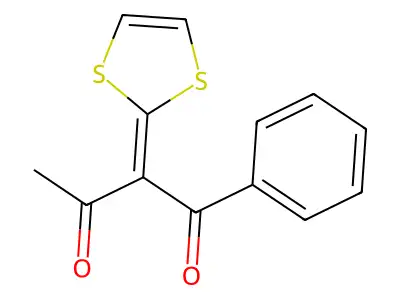 1,3-Butanedione, 2-(1,3-dithiol-2-ylidene)-1-phenyl- structure