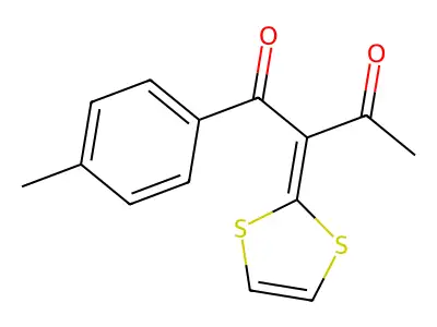 1,3-Butanedione, 2-(1,3-dithiol-2-ylidene)-1-(4-methylphenyl)- structure
