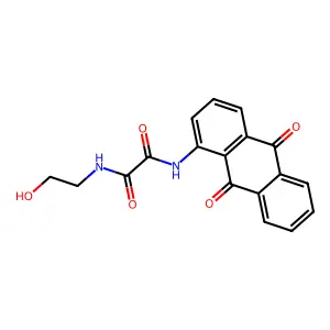 Oxamide, N-(1-anthraquinonyl)-N'-(2-hydroxyethyl)- structure